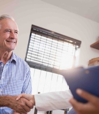 male patient with sun in window